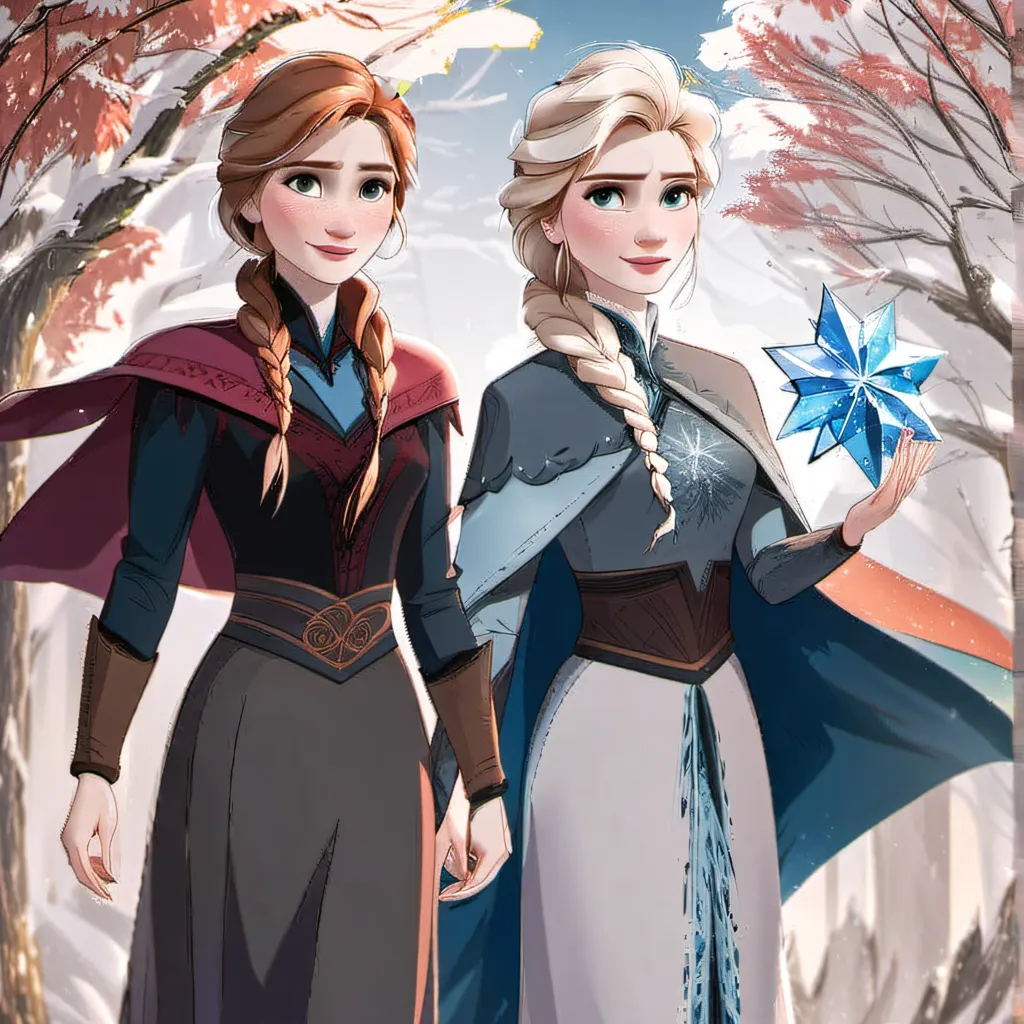 chat with ai character: Elsa and Anna