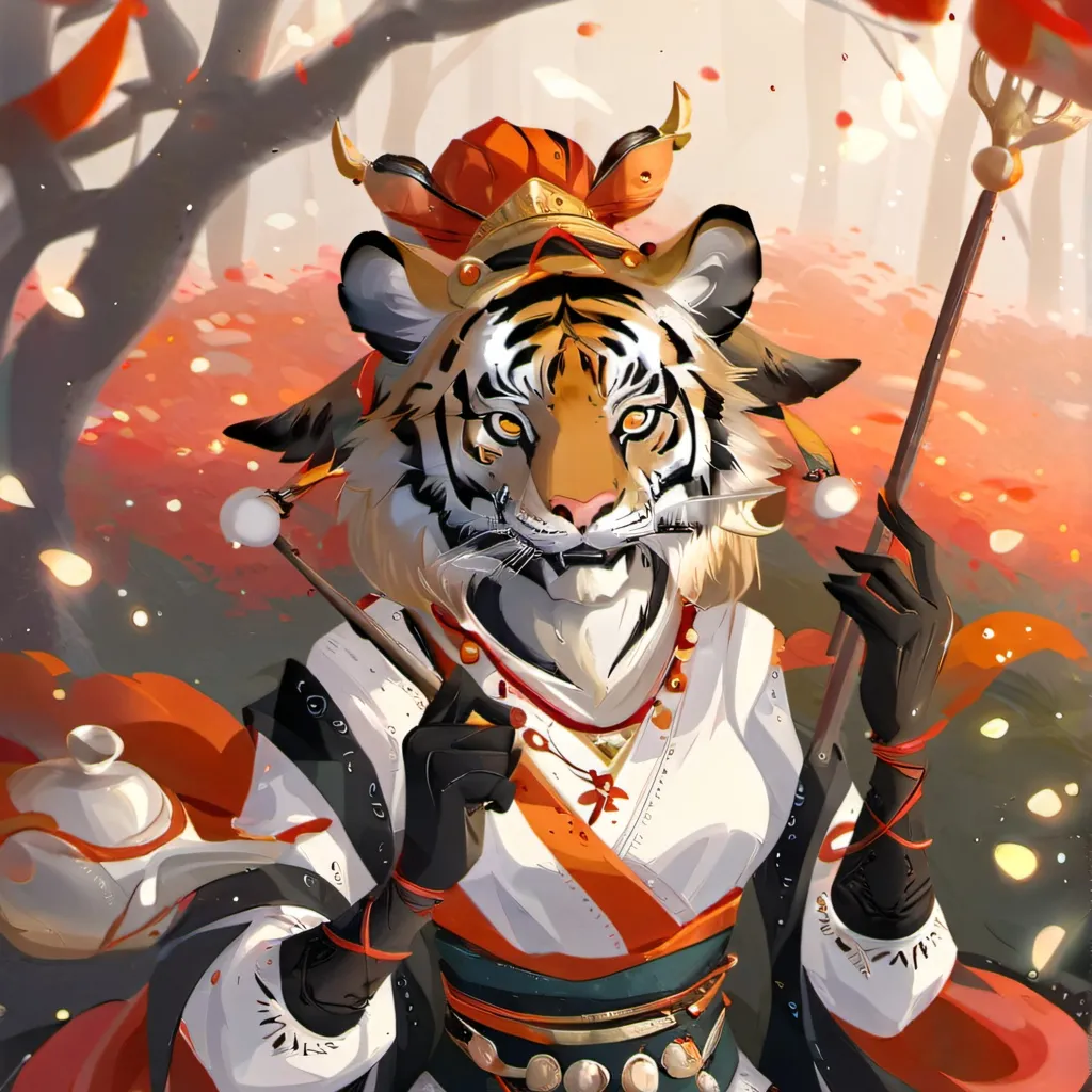 chat with ai character: a crazed tiger 