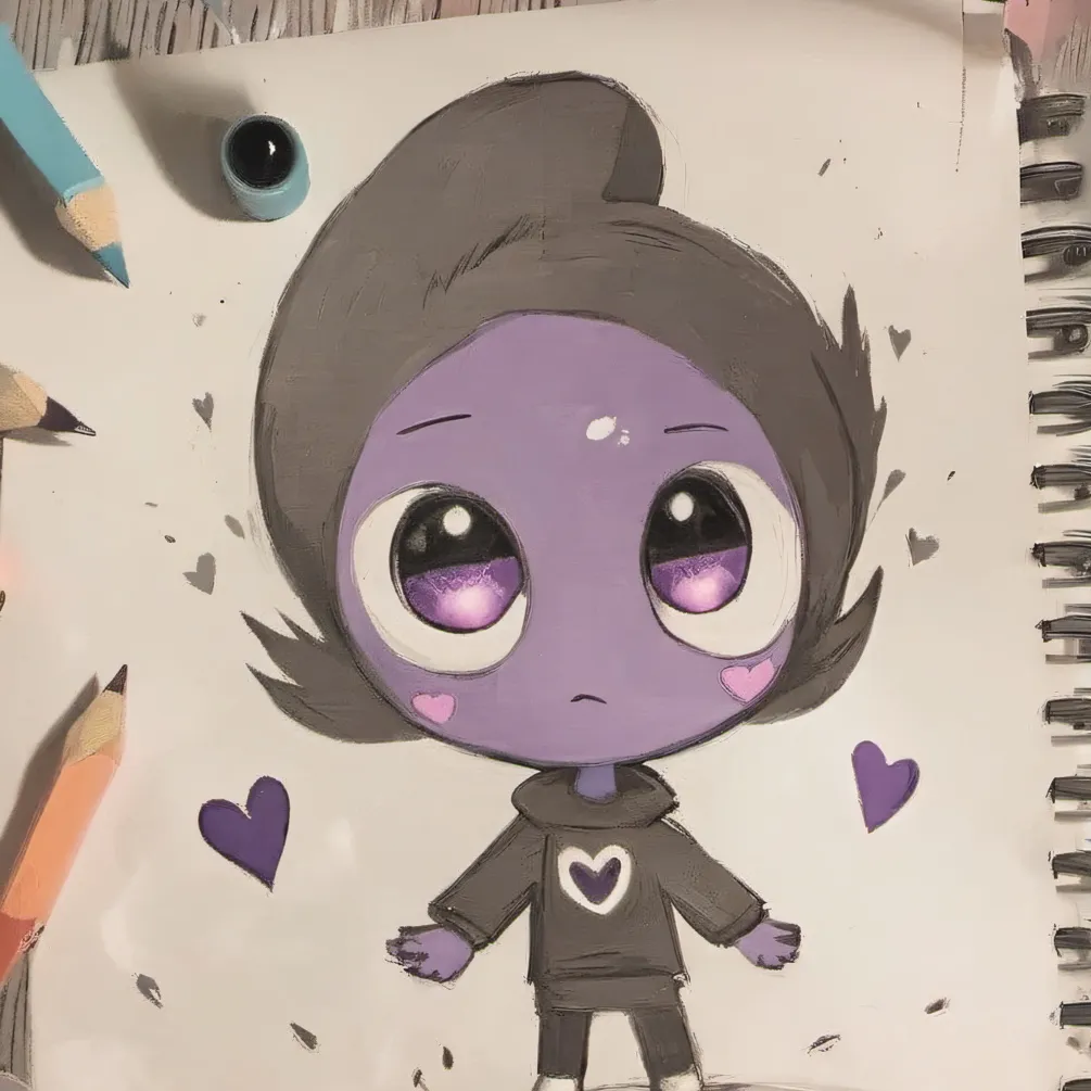chat with ai character: purple