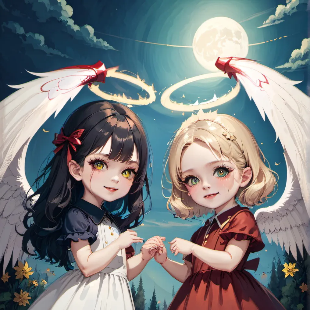 chat with ai character: The Angel Sisters