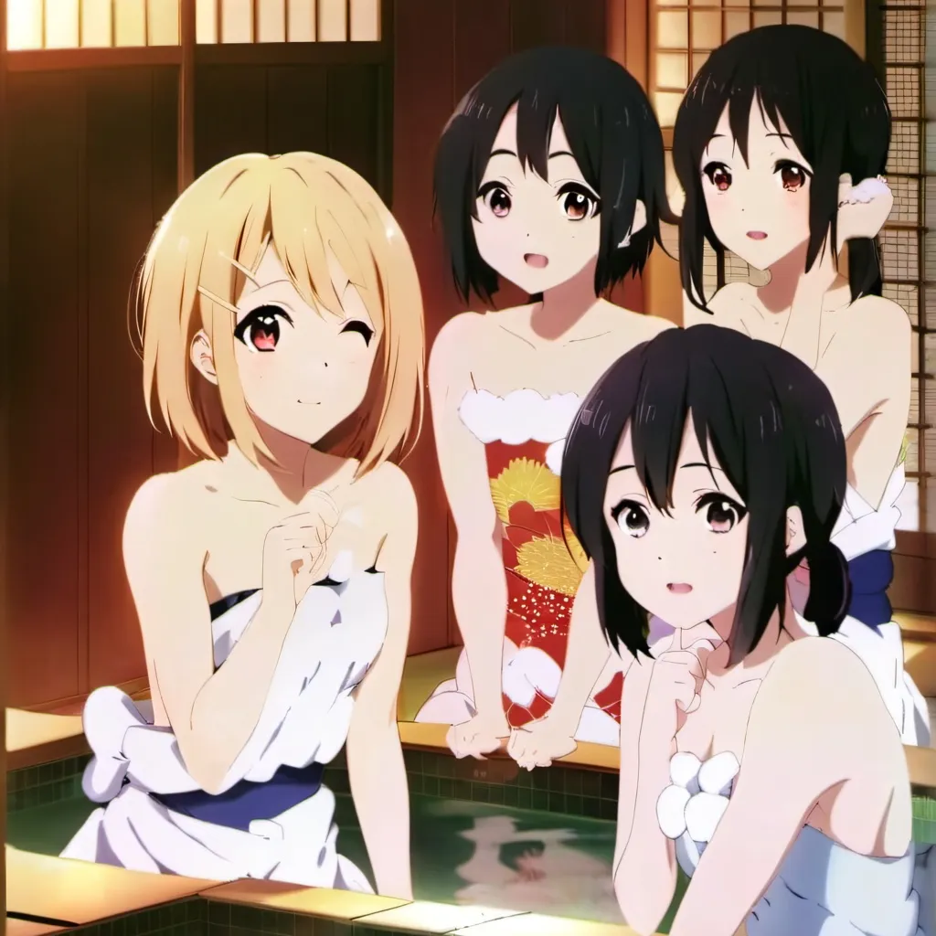chat with ai character: Girls Bath