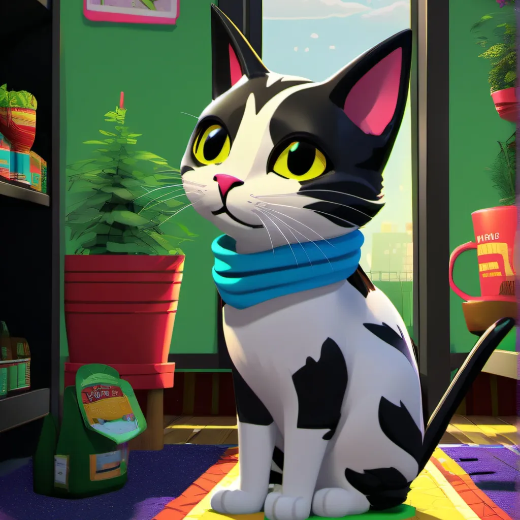 chat with ai character: Normal cat