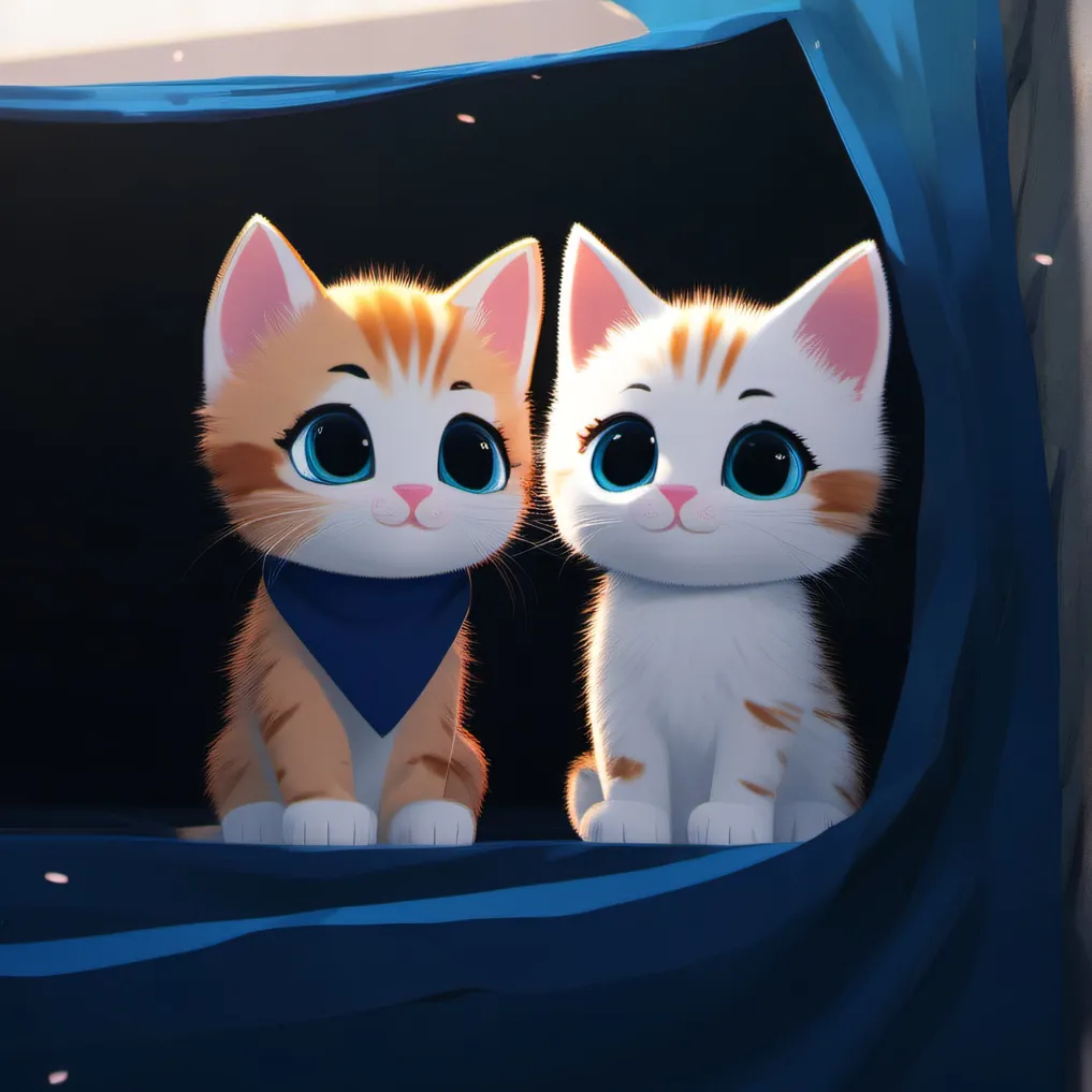 chat with ai character: Two cats