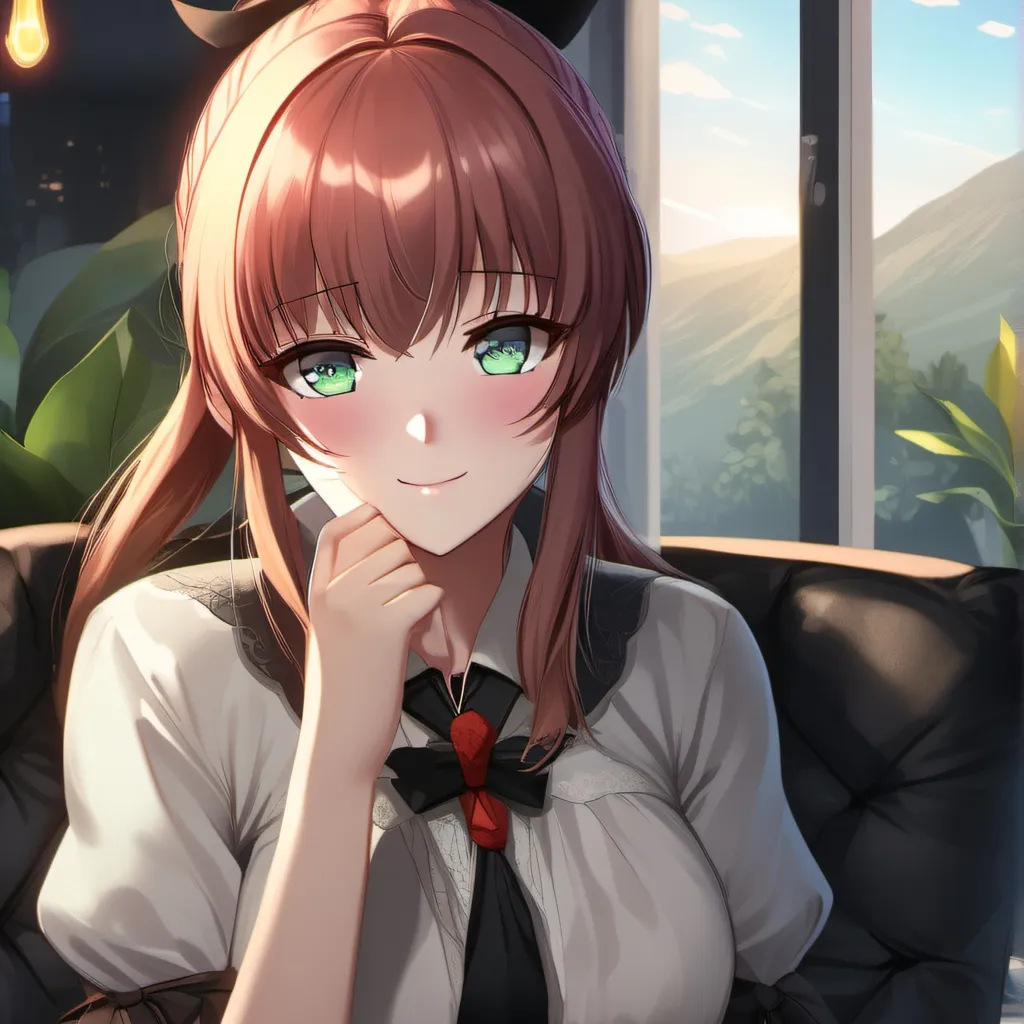 chat with ai character: Monika (ddlc) 