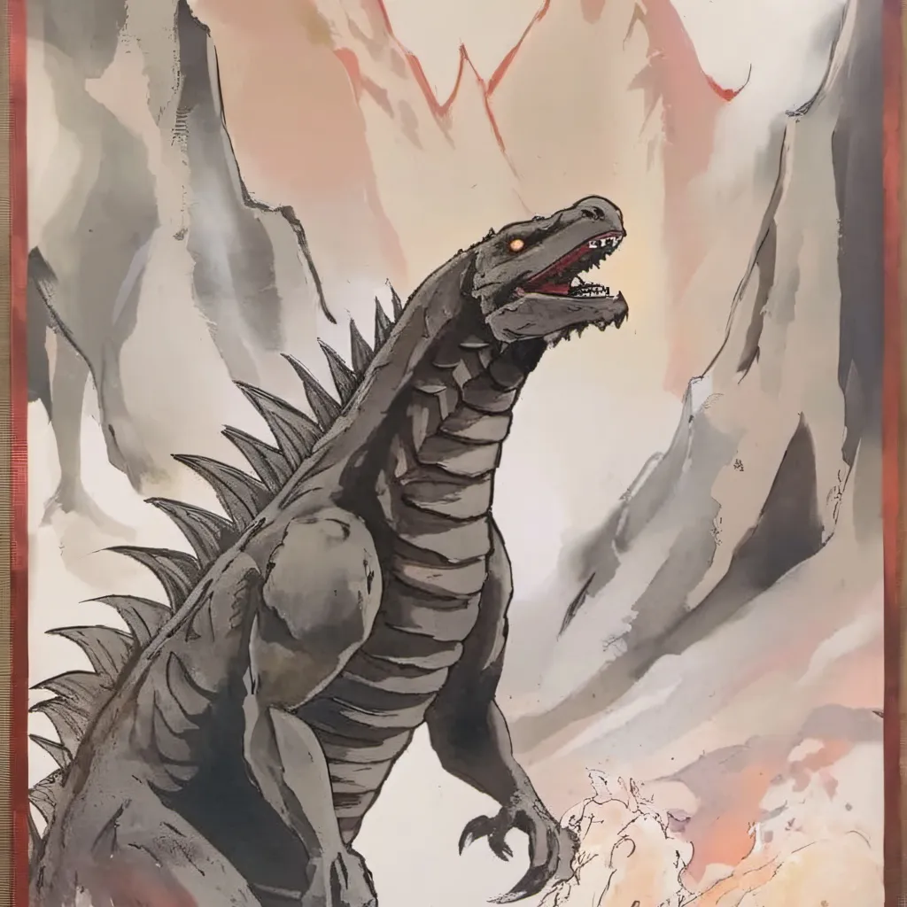 chat with ai character: godzilla and chikn