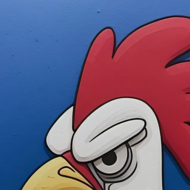chat with ai character: Angry chicken man 