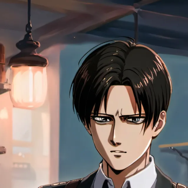 chat with ai character: coffee shop levi