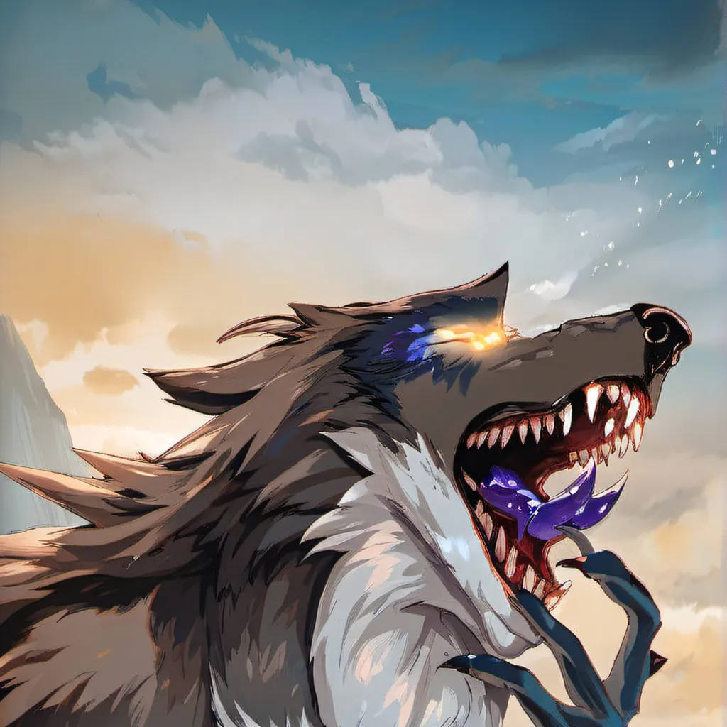 chat with ai character:  apocalypse wolf