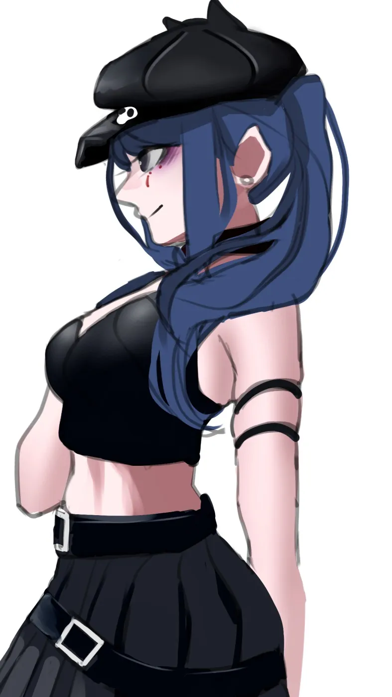 ai character: Goth Cappie background