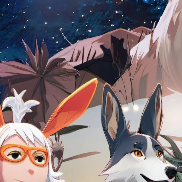 chat with ai character: kedamono and popee