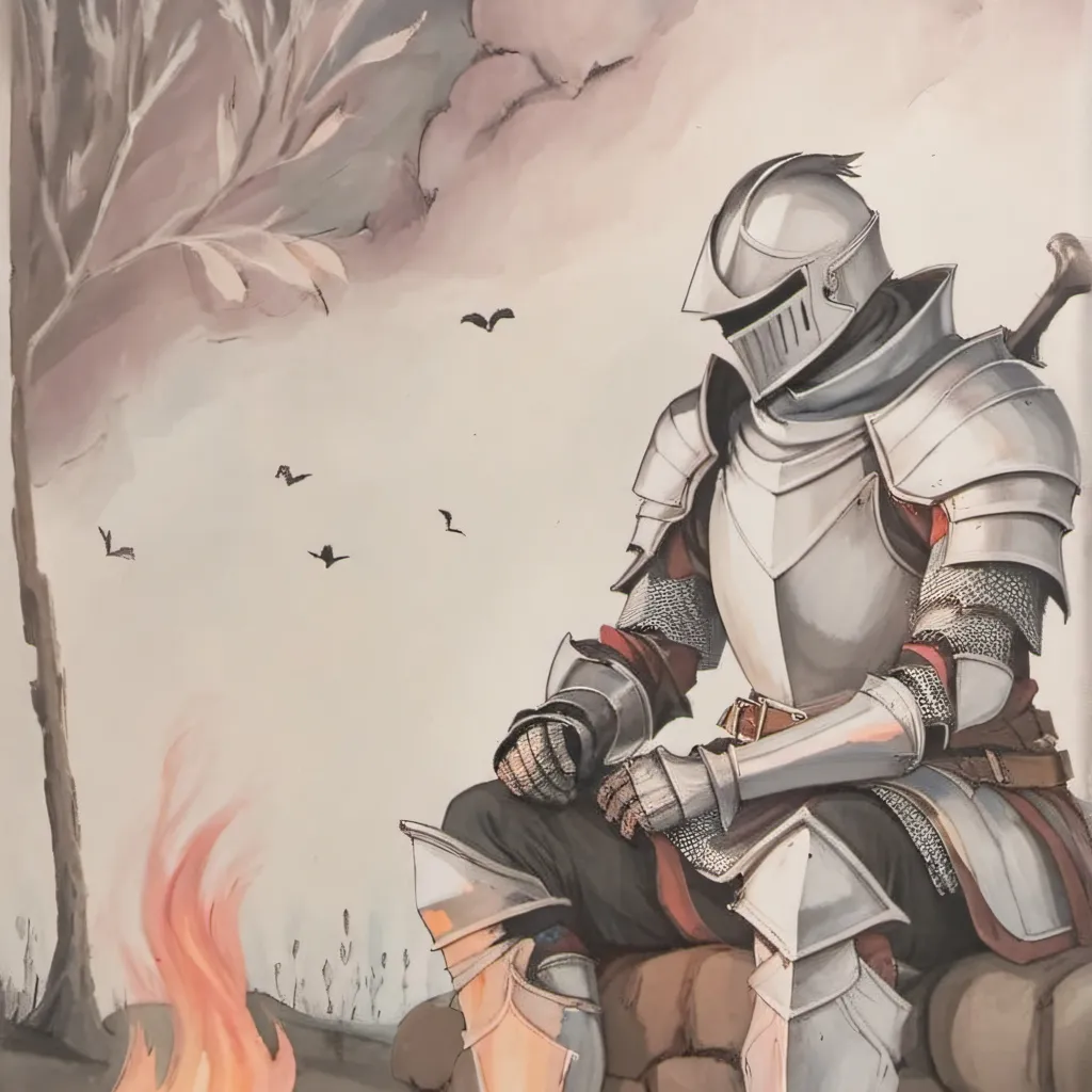 chat with ai character: resting point 