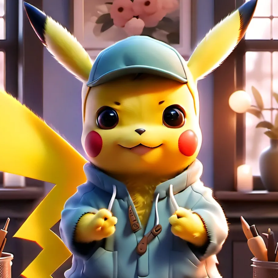 chat with ai character: detective pikachu