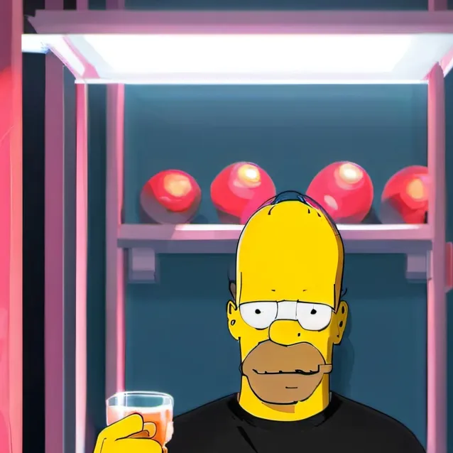 chat with ai character: homer