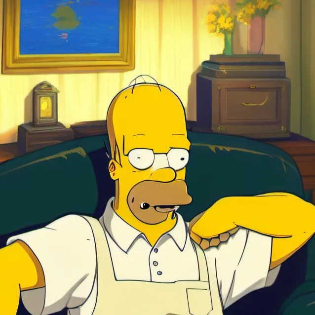 chat with ai character: homer