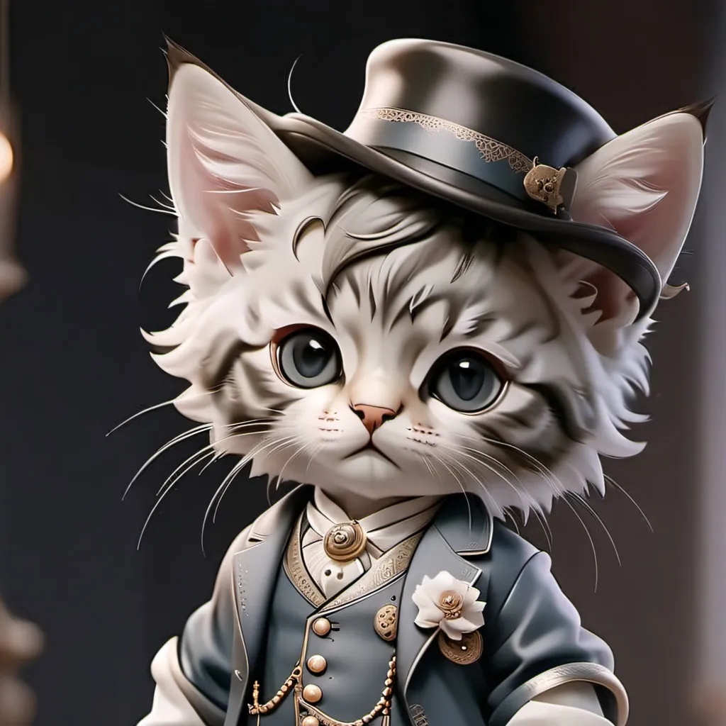 chat with ai character: Fancy kitten