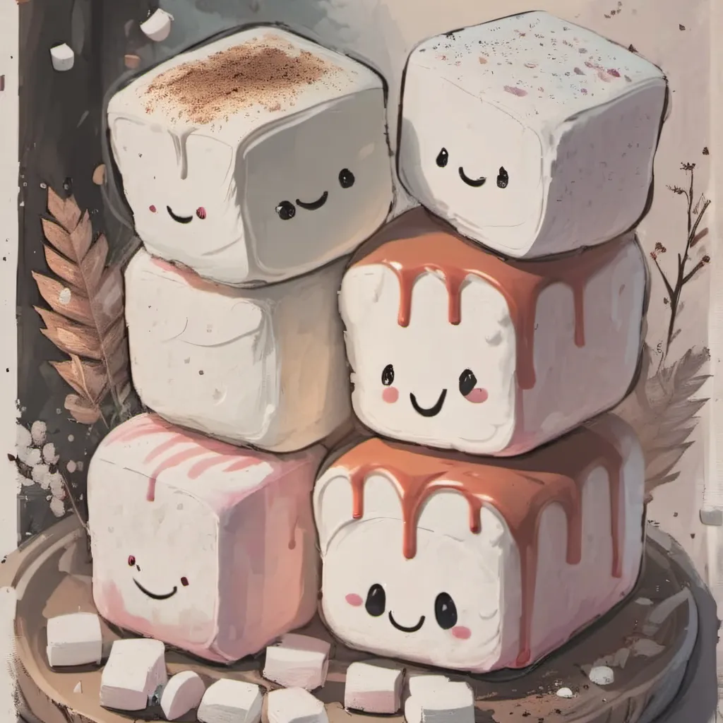 chat with ai character: cute marshmallow 🩷