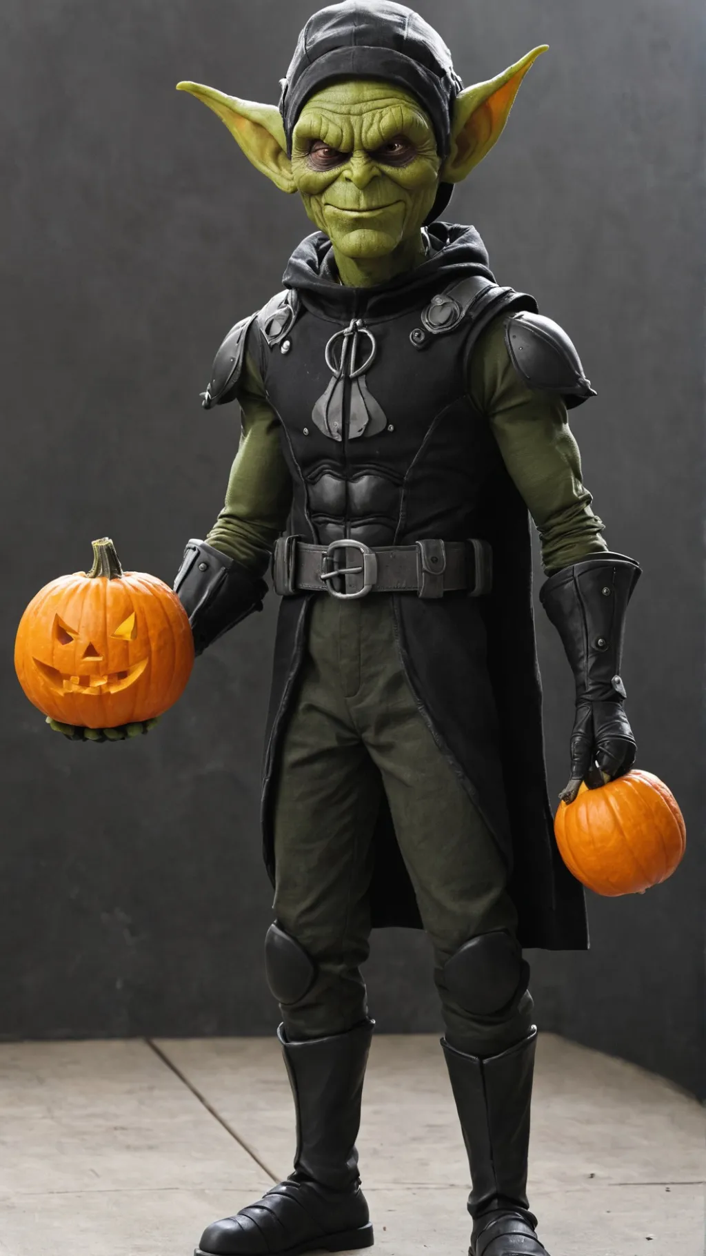 ai character: Green goblin background