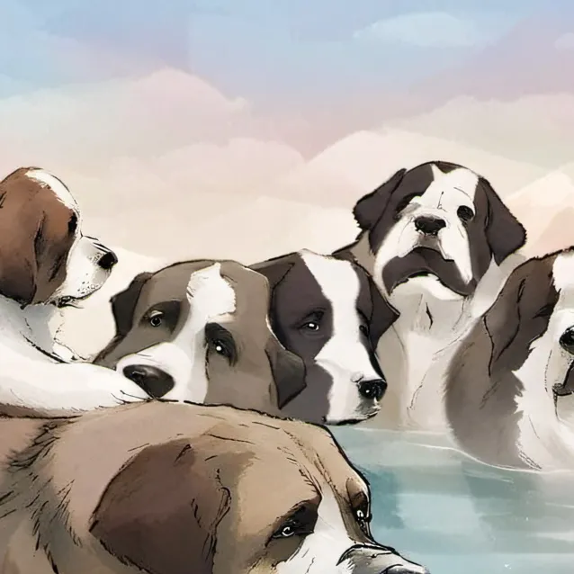 chat with ai character: dog army