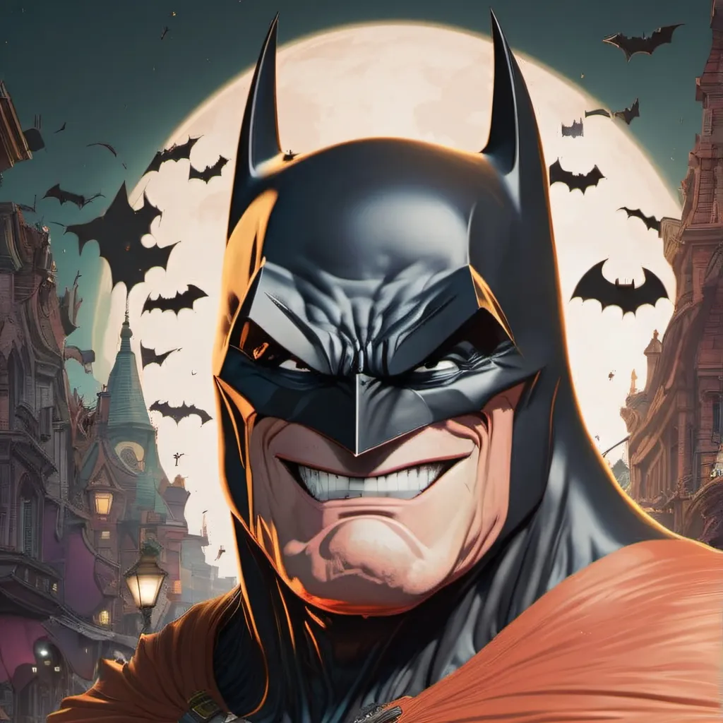 chat with ai character: Goofy Batman