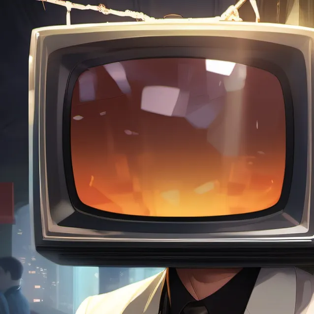 chat with ai character: white tv man