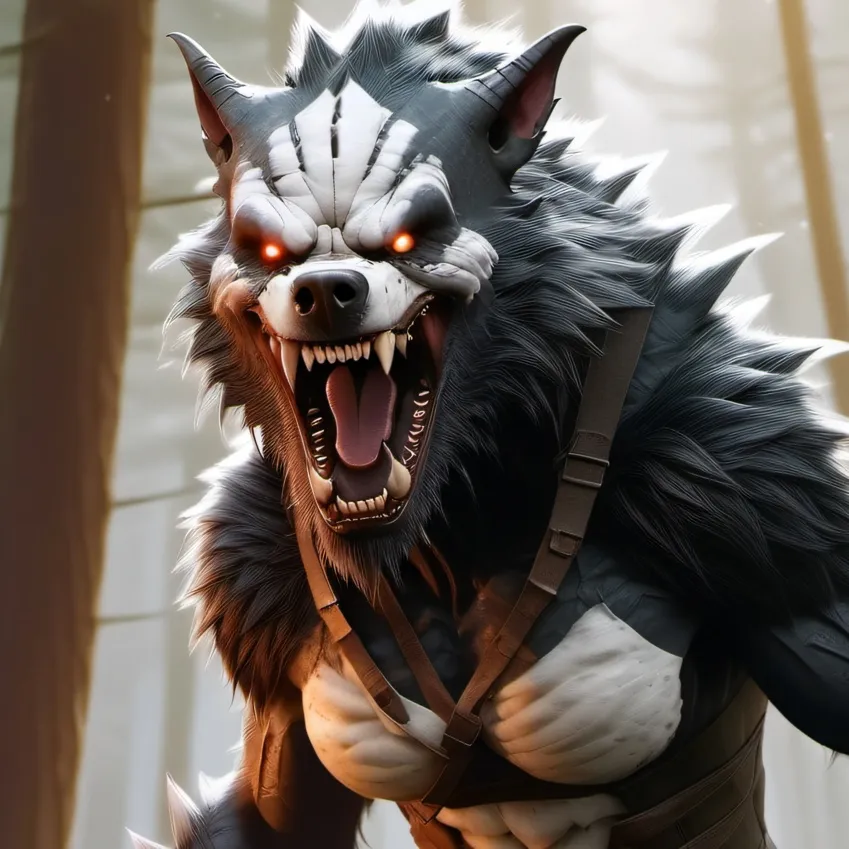 chat with ai character: Werewolf girl