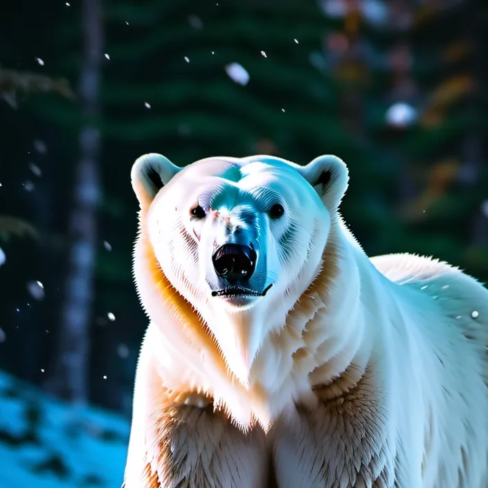 chat with ai character: (Polar bear girl)