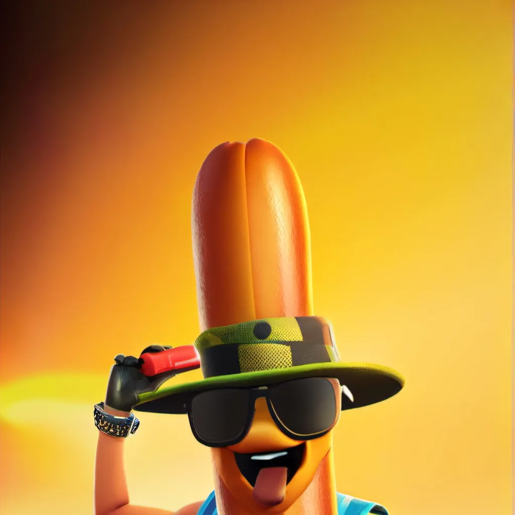 chat with ai character: Fortnite hot dog