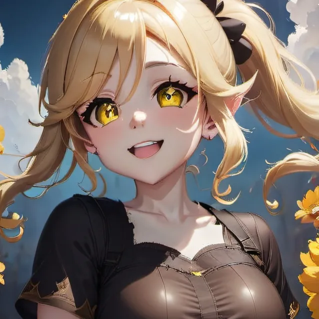 chat with ai character: Yellow girl.