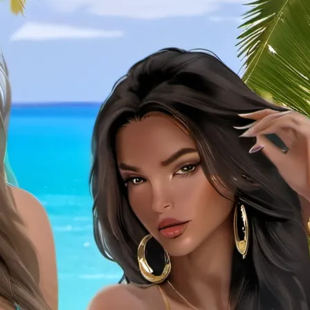 chat with ai character: Two pool girls 