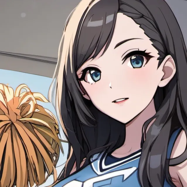 chat with ai character: giantess cheerlead
