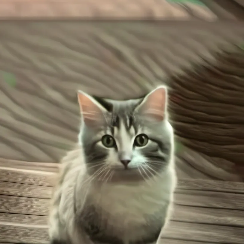 chat with ai character: A cat -w-