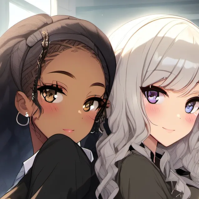chat with ai character: black girl white g