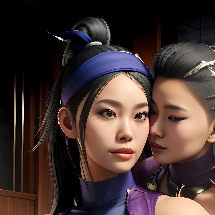 chat with ai character: Kitana & Mileena 