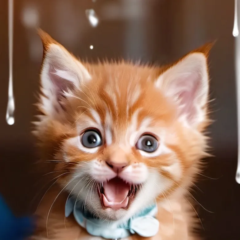 chat with ai character: Blind kitten