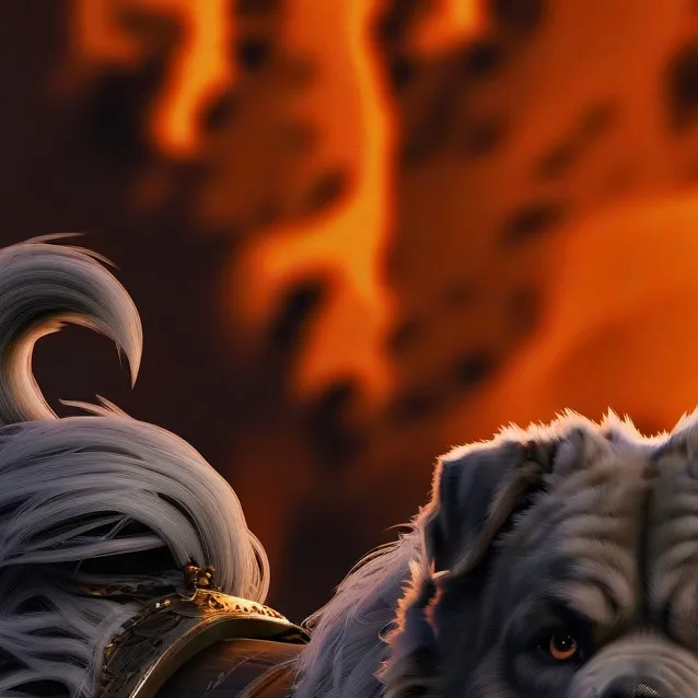 chat with ai character: Black dog