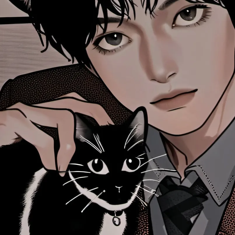 chat with ai character: Sunoo (black cat)