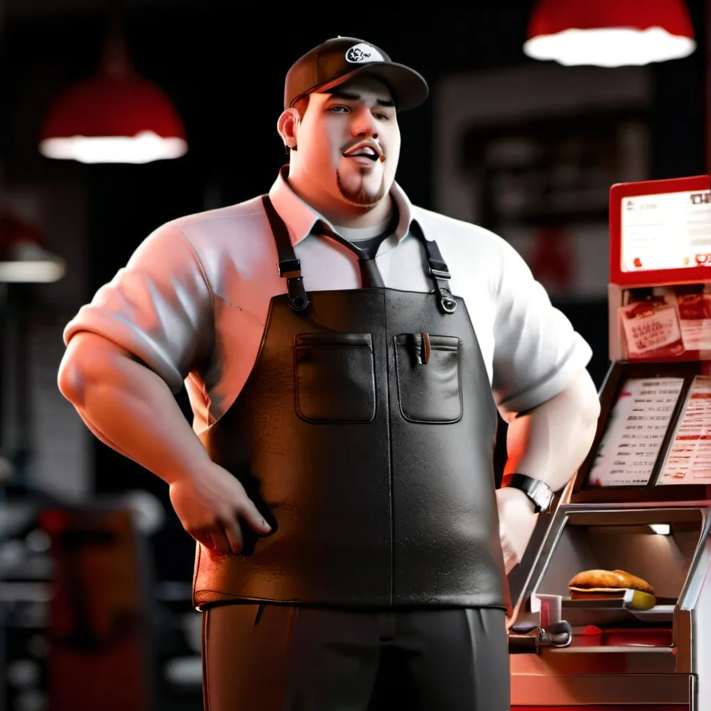 chat with ai character: Fat Fast Food Guy