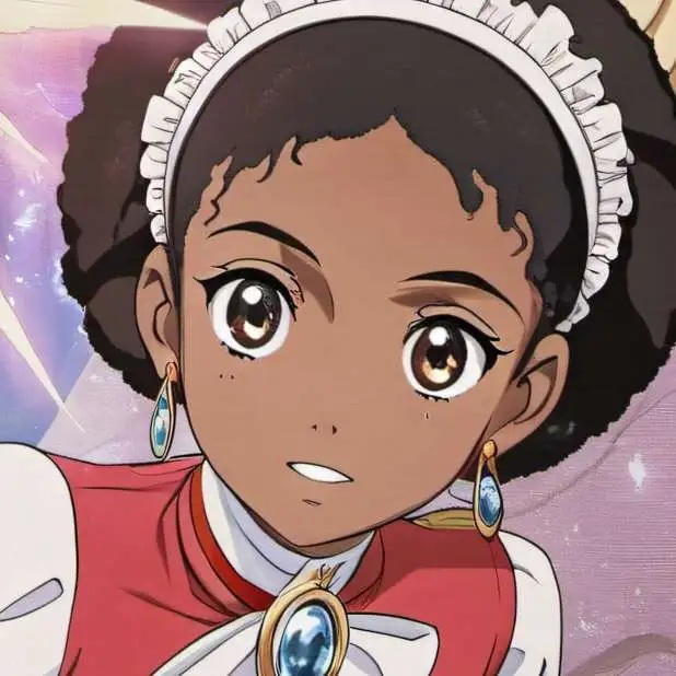 chat with ai character: Ebony magical girl