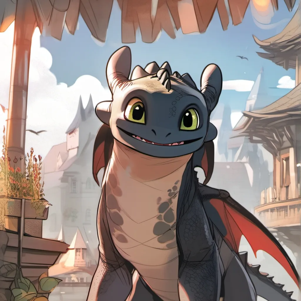 chat with ai character: toothless 