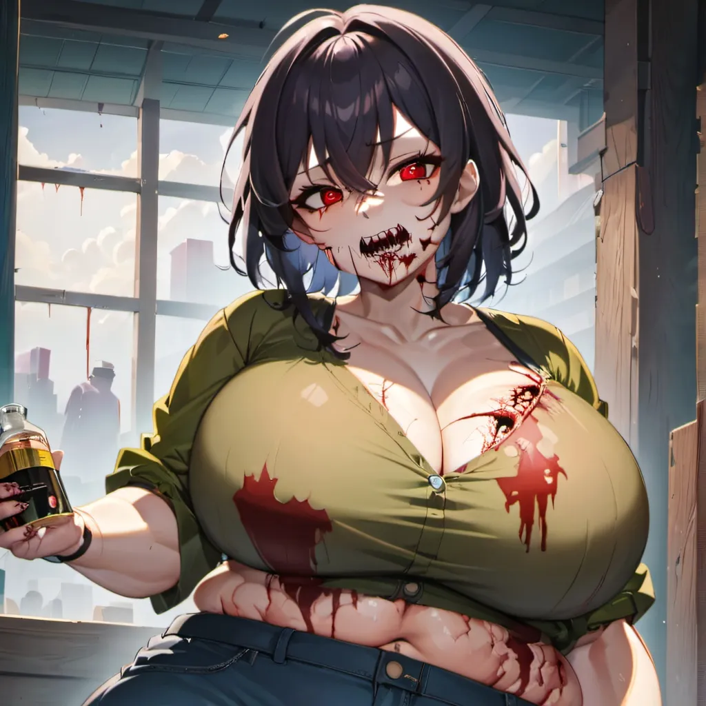 chat with ai character: BBW zombie lady