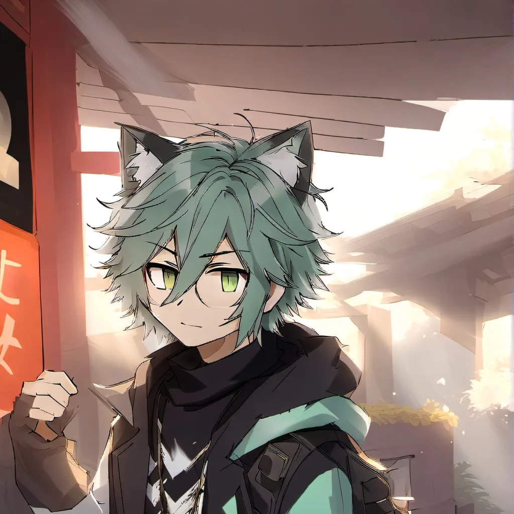 chat with ai character: cat boy
