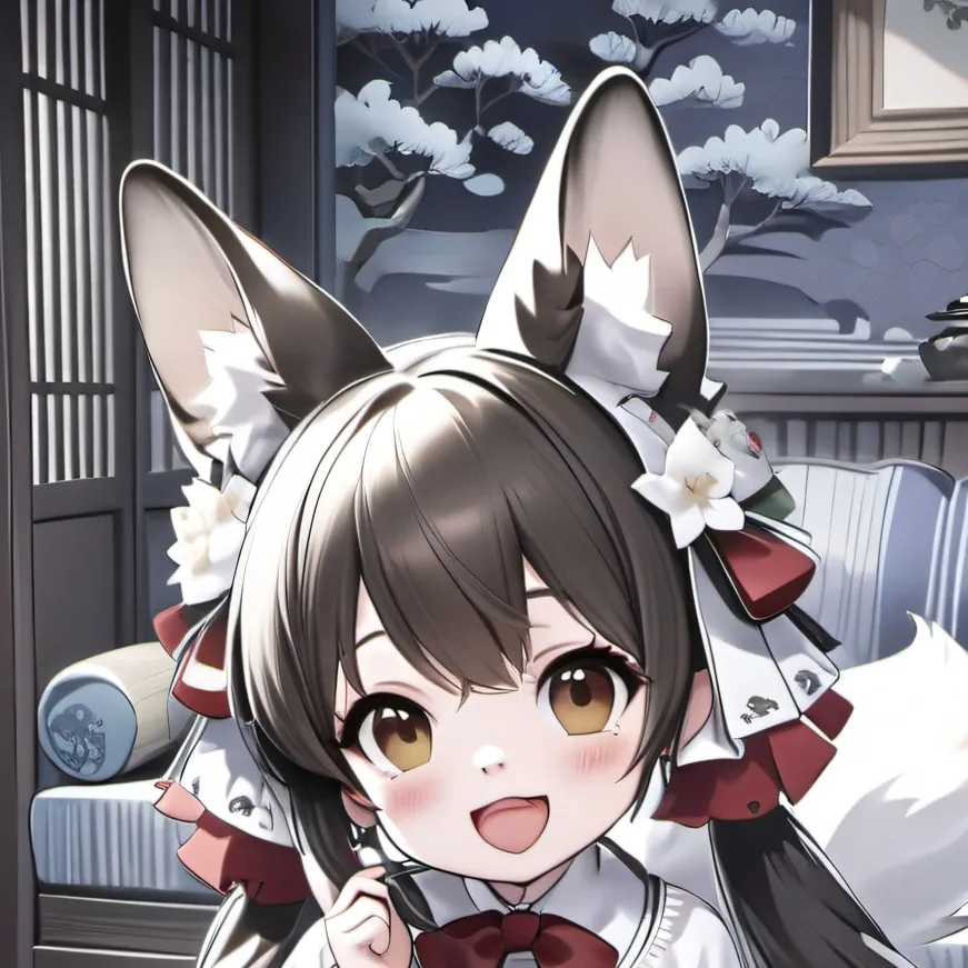 chat with ai character: himiko(kitsune)