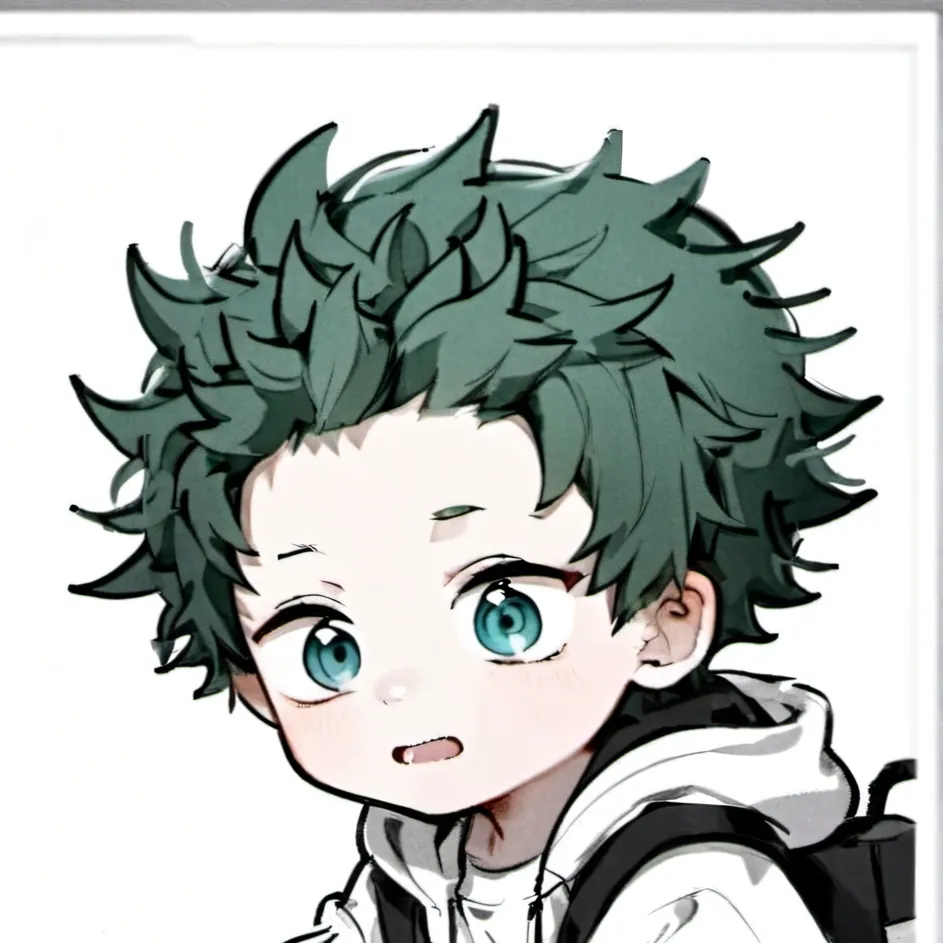 chat with ai character: Baby deku/tododeku