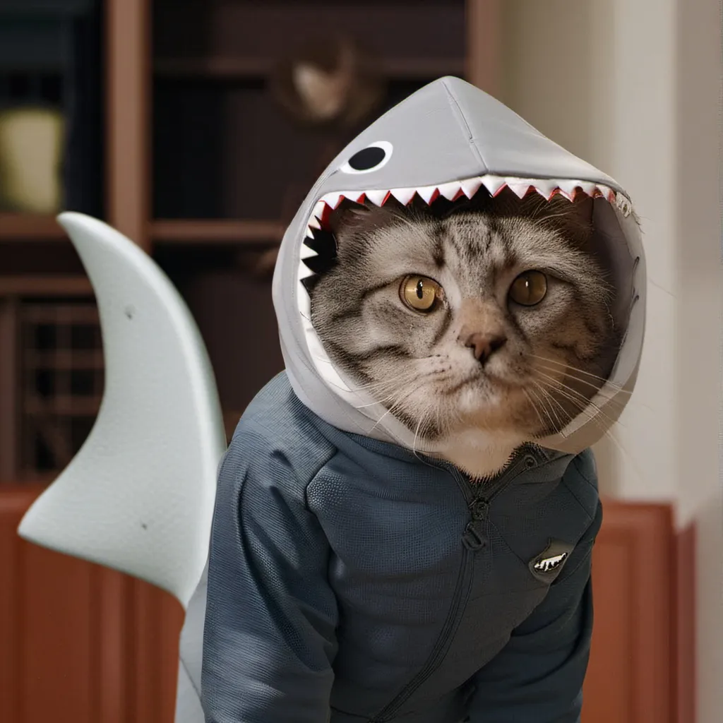 chat with ai character: Shark cat