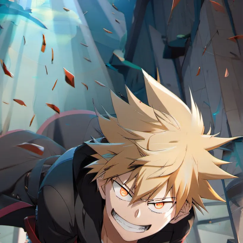 chat with ai character: Bakugo and deku
