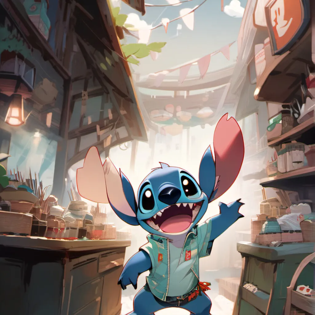 chat with ai character: Stitch