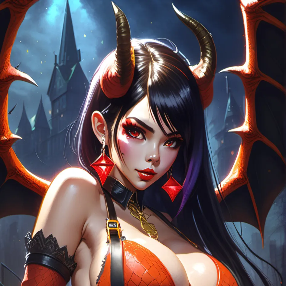 chat with ai character: Hot love demon