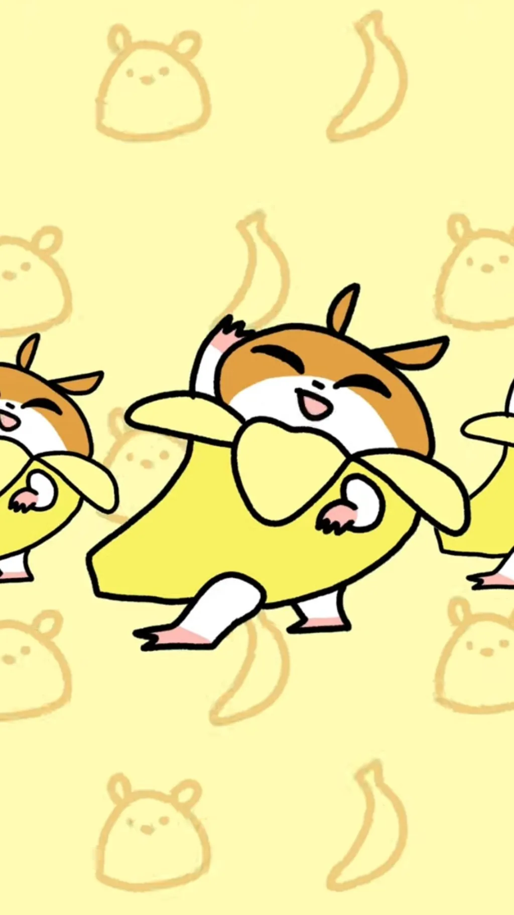 ai character: Banana hamsters background