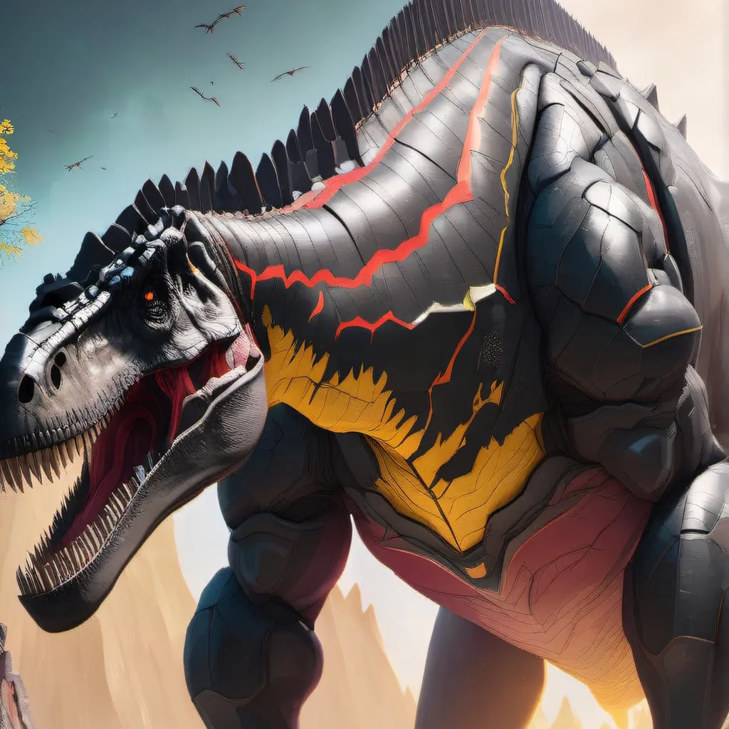 chat with ai character: Black T-Rex