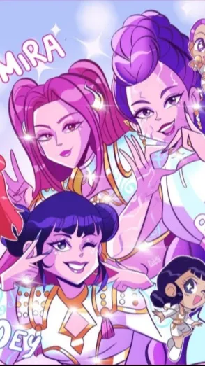 ai character: Kpop Demon Hunters background